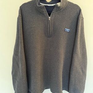 L.L. Bean Men's Charcoal Half-Zip Sweater